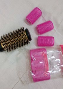 COMBOO OFFER BRUSH WITH HAIR ROLLERS