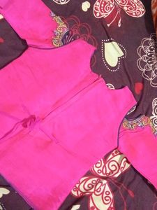 Pink Embellished Top for lehanga