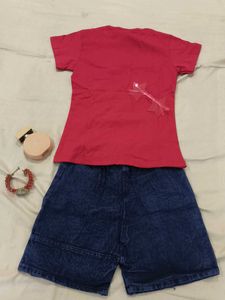 Girl Top with shorts ....