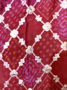 Maroon &amp; Purple Gharara Kameez