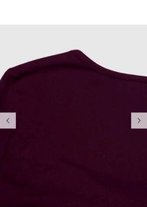Burgundy Long Sleeve Top