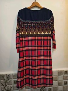 Patterned Casual Sweater Dress Size M/ L