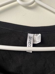 Black Crop Top - H&amp;M Basic