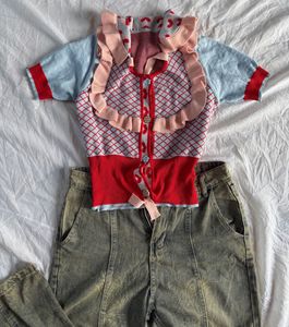 🌷🪞🪞  Vintage Crop Top 🌷🌷