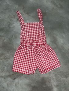 Red Gingham Romper