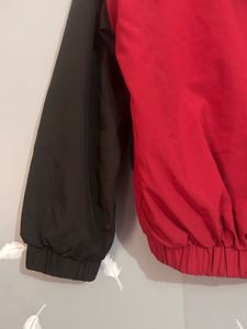 Red &amp; Black Hooded Jacket