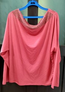 Cute Wide Neck Top