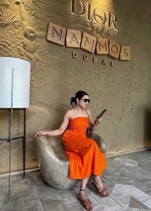 The Scorleo Ruz Cotton Strapless Dress