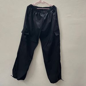 Black Cargo Jogger Pants