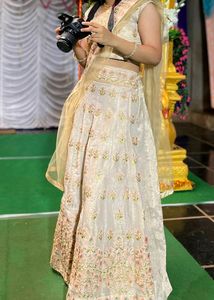 Ivory Embroidery Pretty Lehenga Set