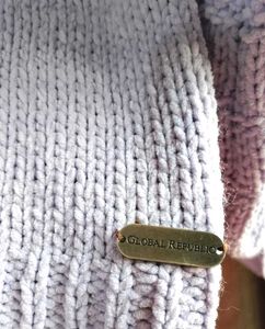 Lavender Knit Turtleneck Sweater