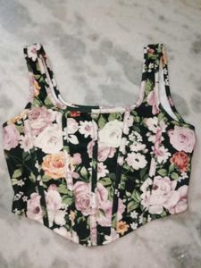 Floral Corset Top