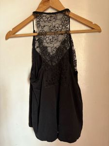 Beautiful Black  Imported Top With Lace