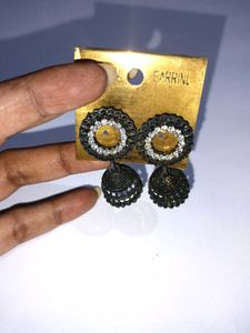 Black Oxidize Jhumka