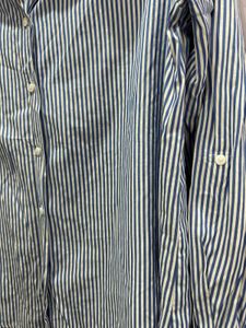 Style Quoteint Women Blue Striped Shirt