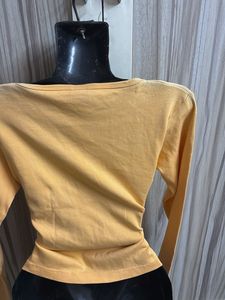 orange  Long Sleeve Top