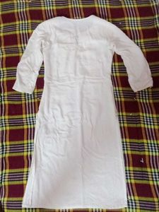 White Embroidered Tunic Dress