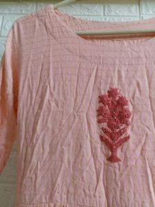 Stitched Ethnic Pink Shaded Shown With Dupatta