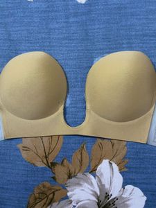 Stick on Silicon Strapless Nude Bra