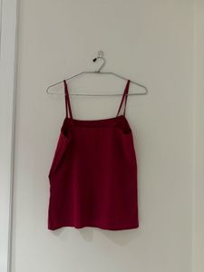 Maroon Spaghetti Strap Top