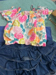 3 Combo Pack 2 Frocks And 1 Skirtop