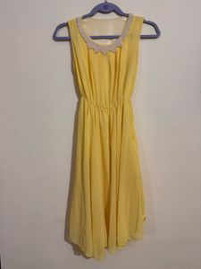 Yellow Sleeveless Dress