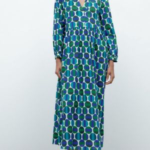 Limited Edition Bohemian Cotton Printed Zara Dress