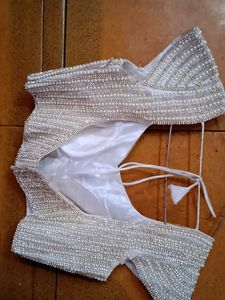 Fancy partywear blouse with heavy work