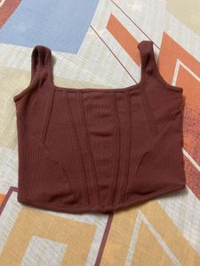 Brown Corset Top