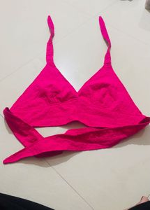 Pink Beachy Vibe Crop Top