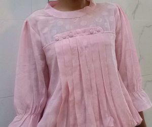 Pink Long Sleeve Top