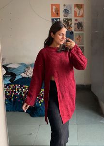 Red Knit Sweater