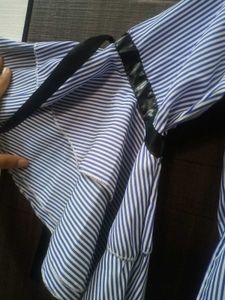 Striped Bell Sleeve Blouse
