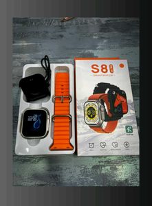 Orange Smart Bluetooth Watch, Model Name/Number:S8