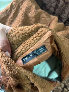 Shein Fuzzy Brown Jacket