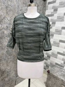 Striped Dolman Sleeve Top