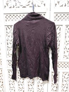 🎀Imported Dark Brown Turtleneck Top C