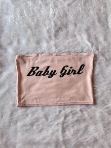 Baby Pink Y2K Tube Top