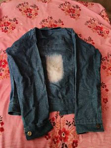 Denim Jacket with Patchwork Detail