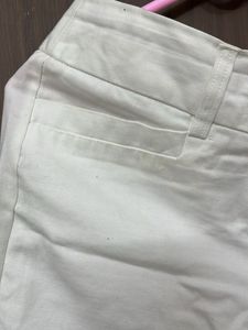Pure Cotton White Comfy Pant For Waist 34