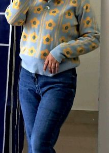 Floral Knit Sweater