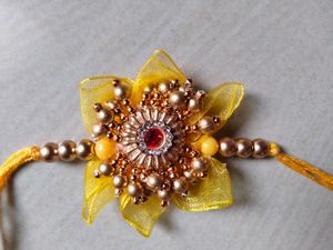 2 set Jaipuri floral Design Rakhi and lumba