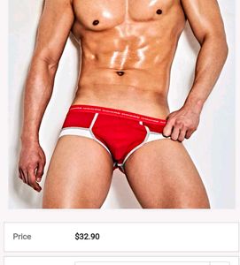 Red & White Onore Briefs