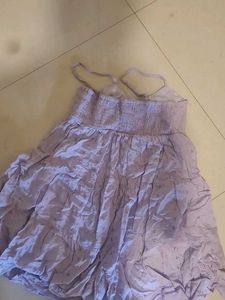 Lavender Tiered Mini Dress