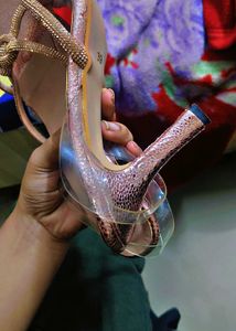 Rose Gold Knot Detail Heels