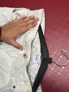 34 Waist  Womens Wide Leg White Jeans