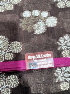 3 Pc Brown Silk Suit Set