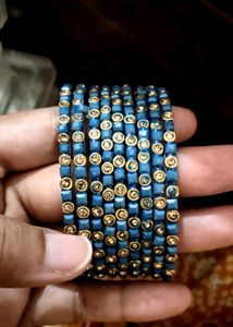 5 Set Bangles With Rajasthani Chooda