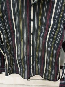 Striped Button-Down Shirt