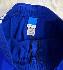 ADIDAS ORIGINALS BLUE STRAIGHT BOOTCUT TRACKPANTS